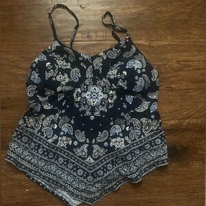 Paisley Print Bandana Top